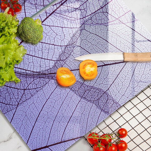 Protection plaque induction Feuilles veinées