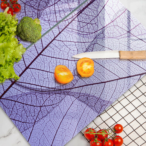 Protection plaque induction Feuilles veinées