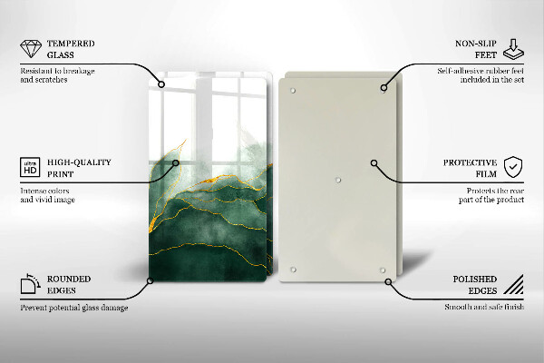 Protection plaque induction Nature abstraite