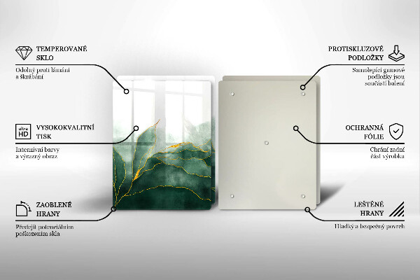 Protection plaque induction Nature abstraite