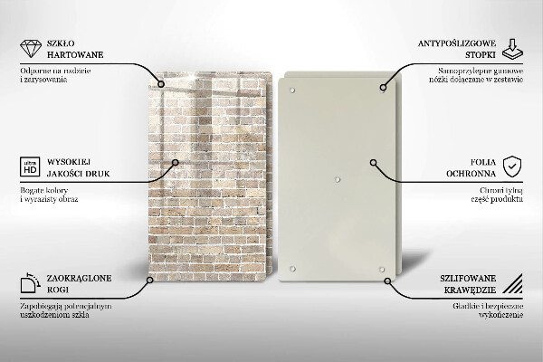 Protection plaque induction Mur de briques lumineuses