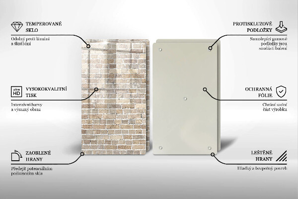 Protection plaque induction Mur de briques lumineuses