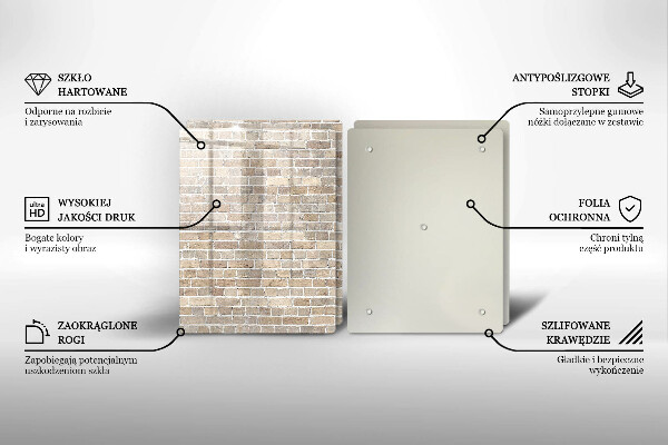 Protection plaque induction Mur de briques lumineuses