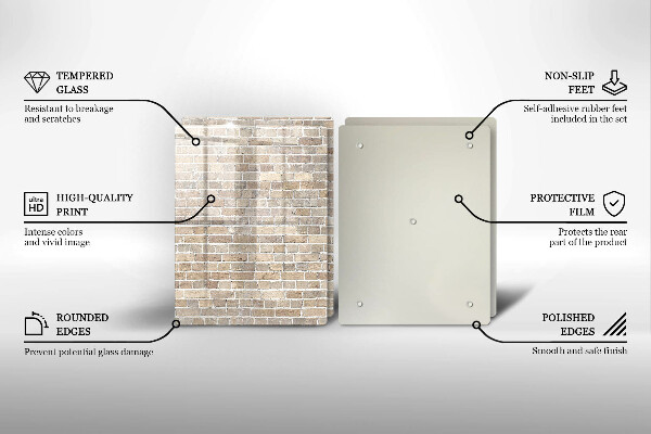 Protection plaque induction Mur de briques lumineuses