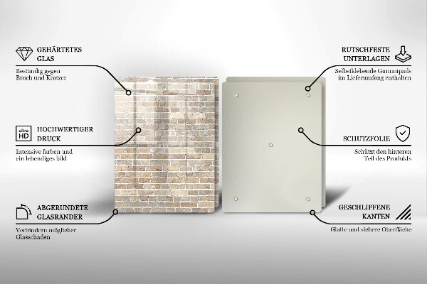 Protection plaque induction Mur de briques lumineuses