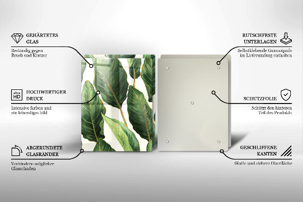 Protection plaque induction Feuilles de banane