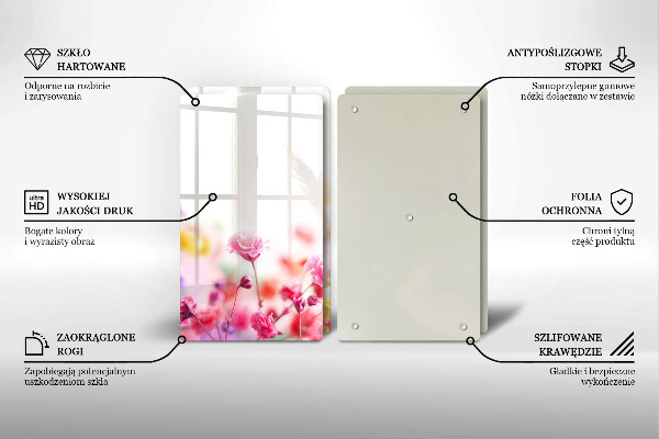 Protection plaque induction Prairie fleurie