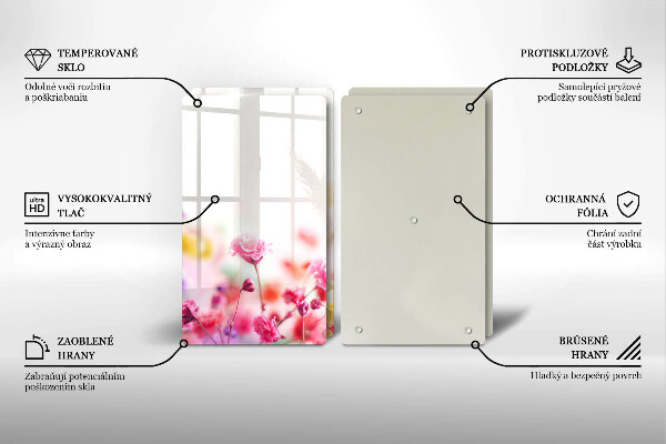 Protection plaque induction Prairie fleurie