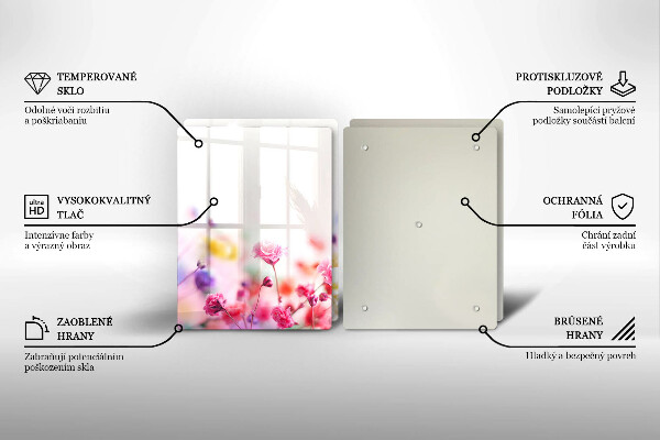 Protection plaque induction Prairie fleurie