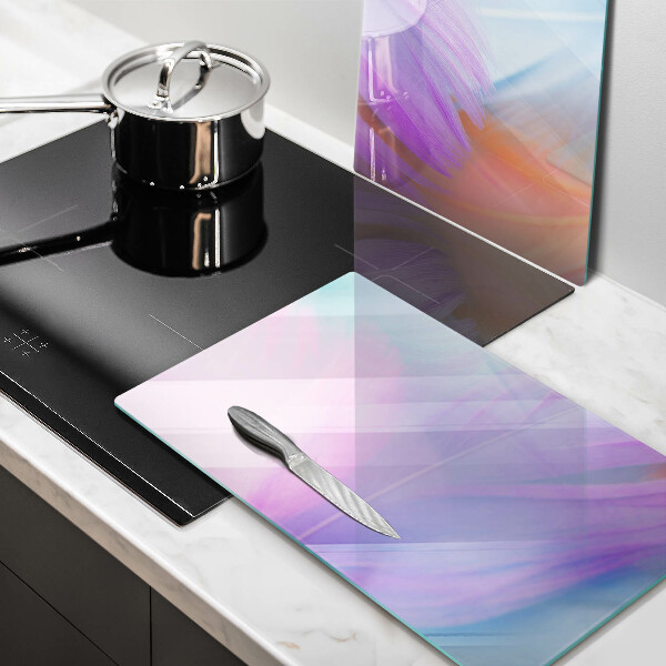 Protection plaque induction Plumes pastels