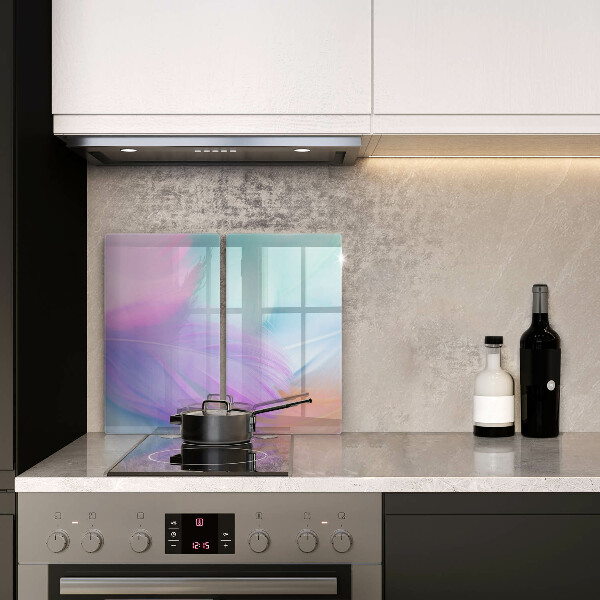 Protection plaque induction Plumes pastels