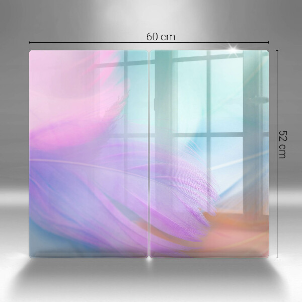 Protection plaque induction Plumes pastels