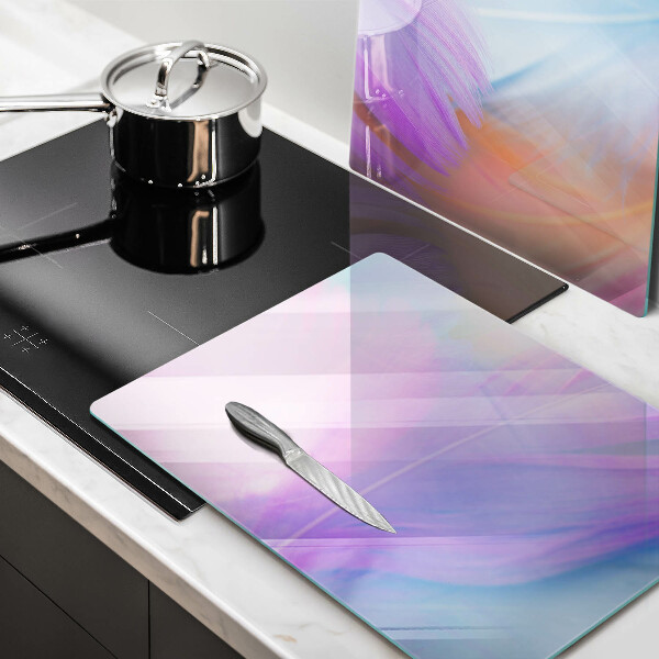 Protection plaque induction Plumes pastels