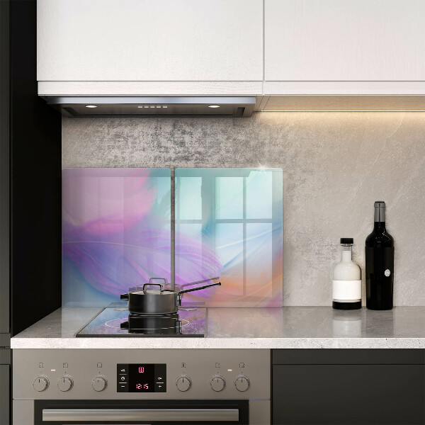 Protection plaque induction Plumes pastels