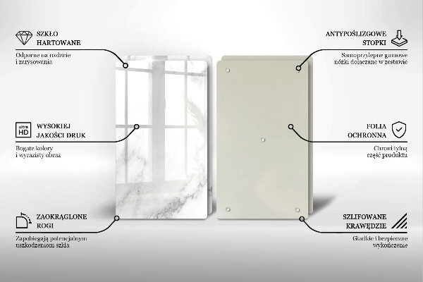 Protection plaque induction Marbre moderne