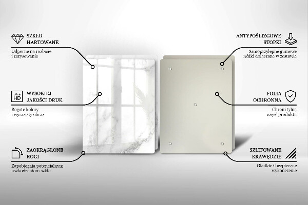 Protection plaque induction Marbre moderne