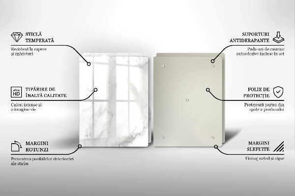 Protection plaque induction Marbre moderne