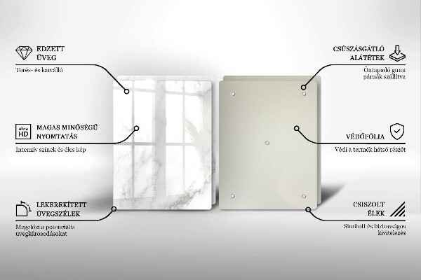 Protection plaque induction Marbre moderne