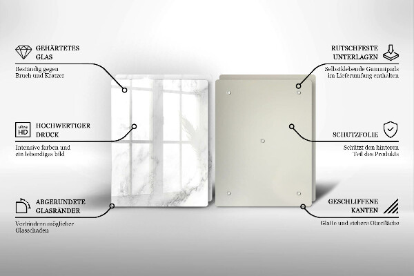 Protection plaque induction Marbre moderne