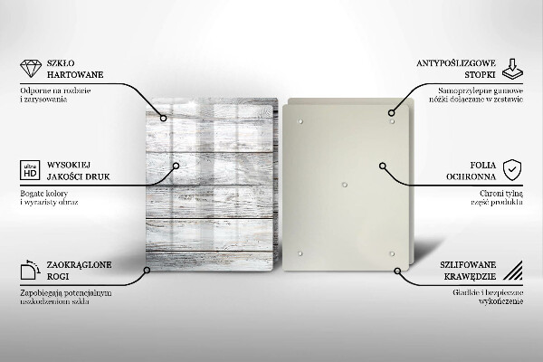 Protection plaque induction Planches de bois brillantes