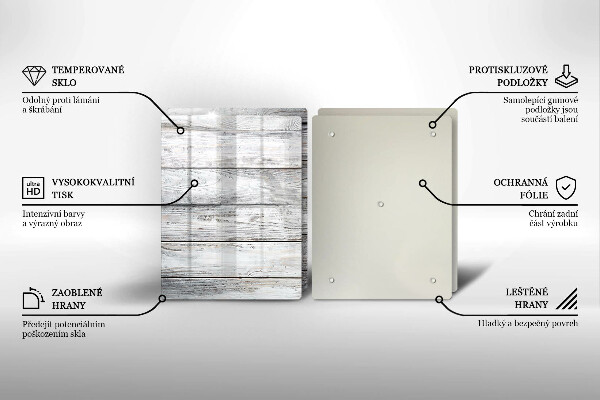 Protection plaque induction Planches de bois brillantes
