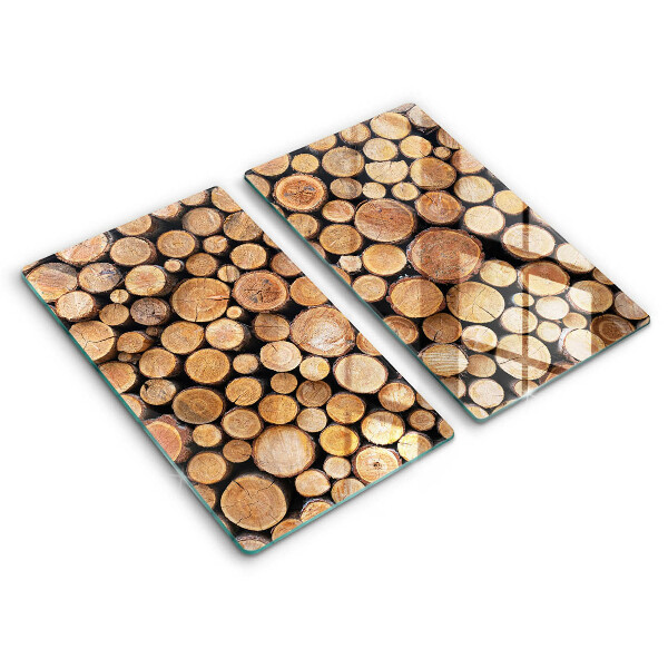 Protection plaque induction Des troncs d'arbres