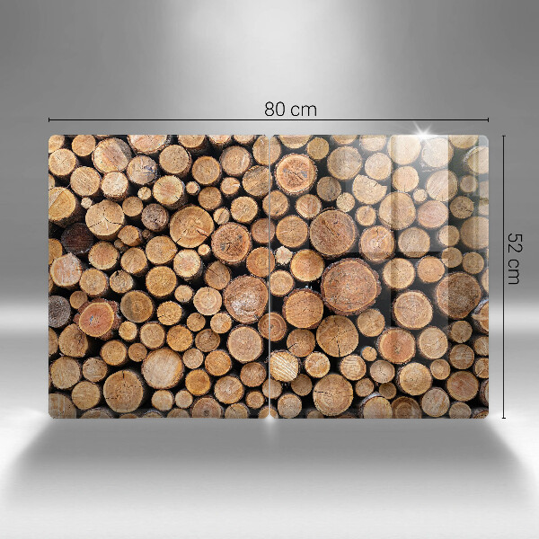 Protection plaque induction Des troncs d'arbres