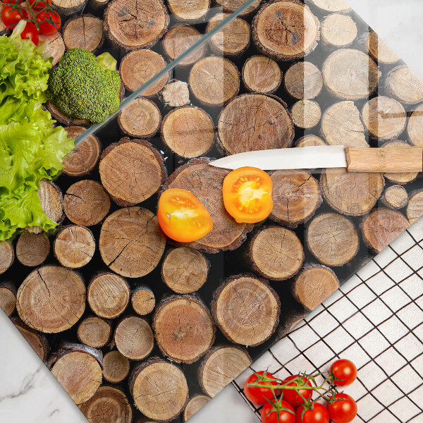 Protection plaque induction Des troncs d'arbres