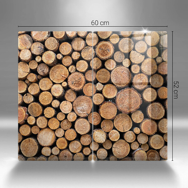 Protection plaque induction Des troncs d'arbres