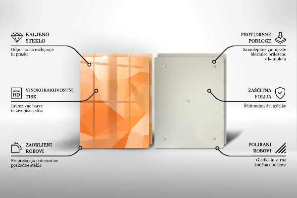 Protection plaque induction Fond géométrique