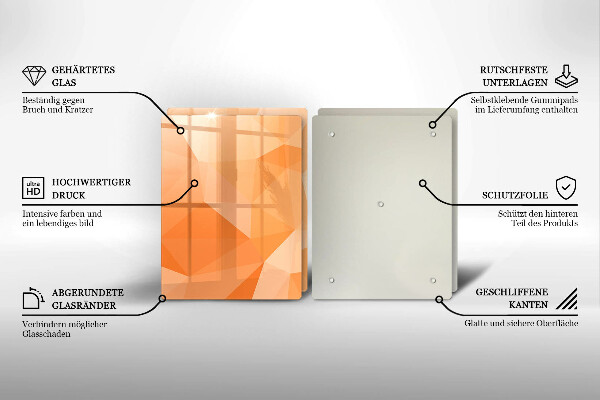 Protection plaque induction Fond géométrique