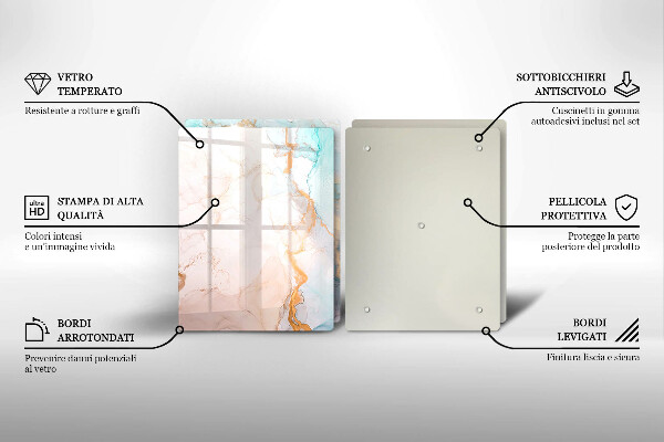 Protection plaque induction Abstraction de marbre