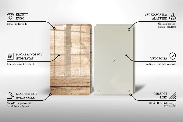 Protection plaque induction Planches de bois