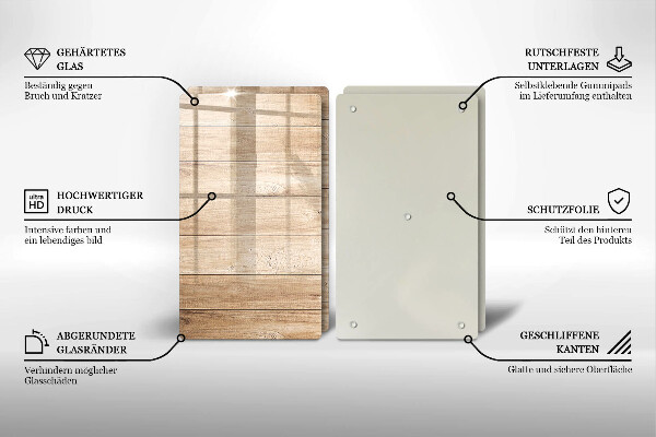 Protection plaque induction Planches de bois