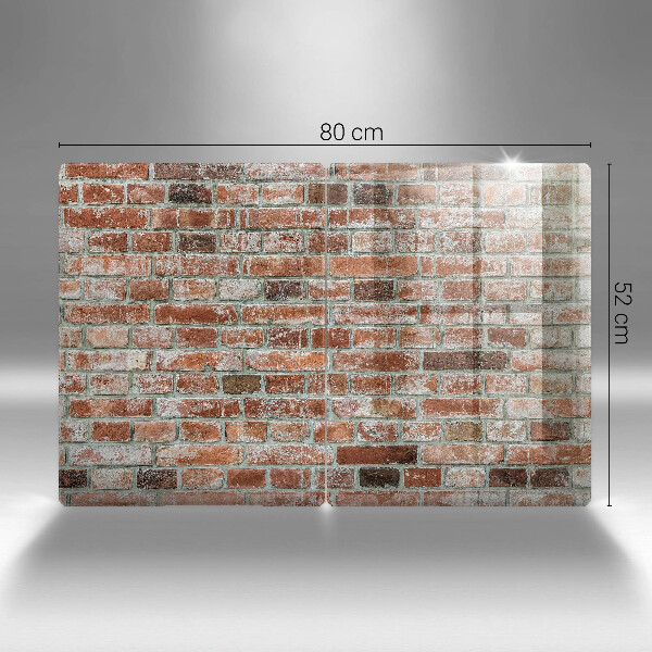 Protection plaque induction Vieux mur de briques