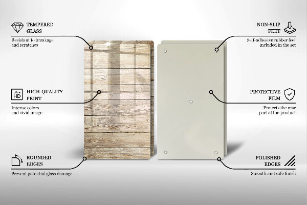 Protection plaque induction Planches de bois