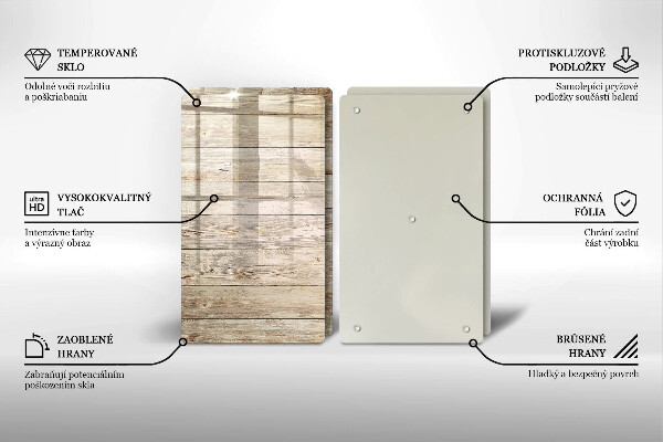 Protection plaque induction Planches de bois
