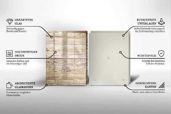 Protection plaque induction Planches de bois