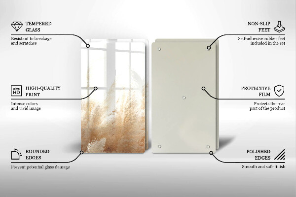 Protection plaque induction Herbe de la pampa