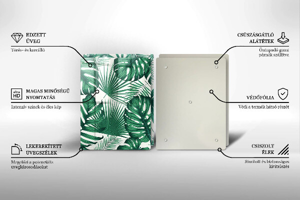 Protection plaque induction Feuilles de monstre