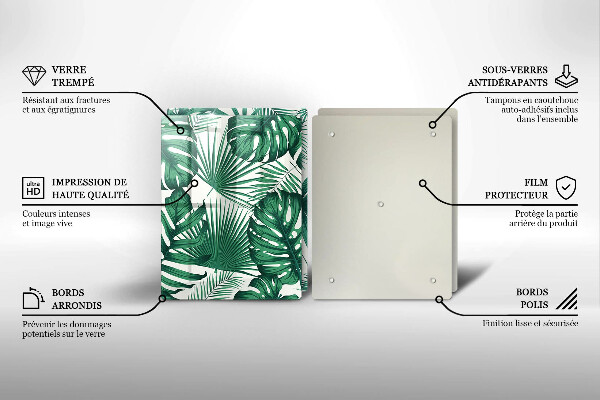 Protection plaque induction Feuilles de monstre