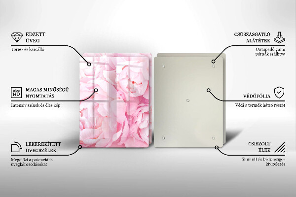 Protection plaque induction Pivoines délicates