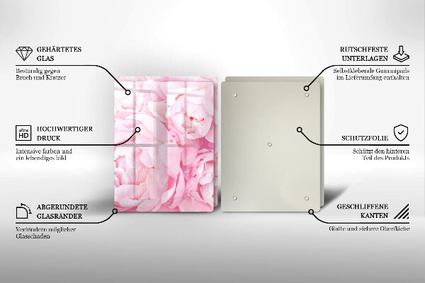 Protection plaque induction Pivoines délicates