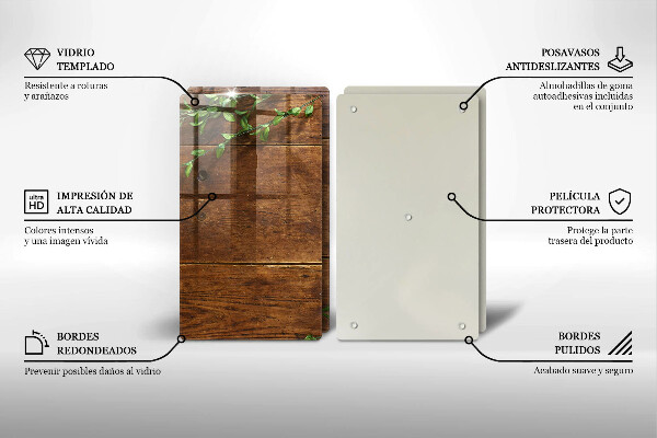Protection plaque induction Planches et feuilles de bois