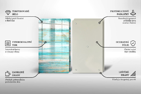 Protection plaque induction Planches de bois vintage