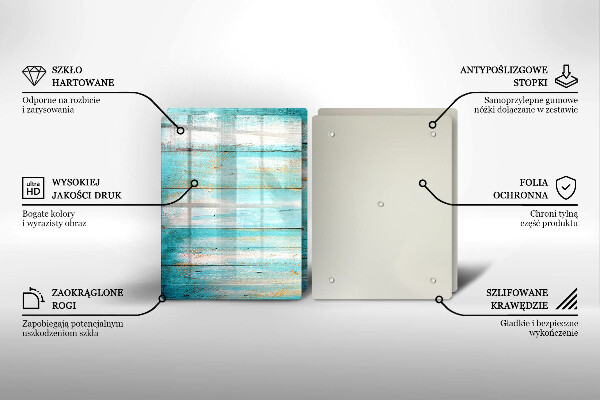 Protection plaque induction Planches de bois vintage