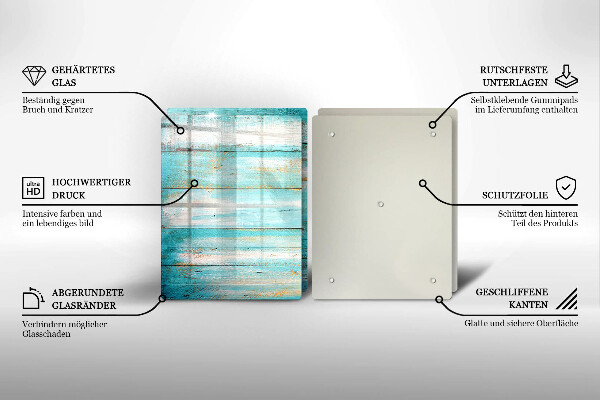 Protection plaque induction Planches de bois vintage