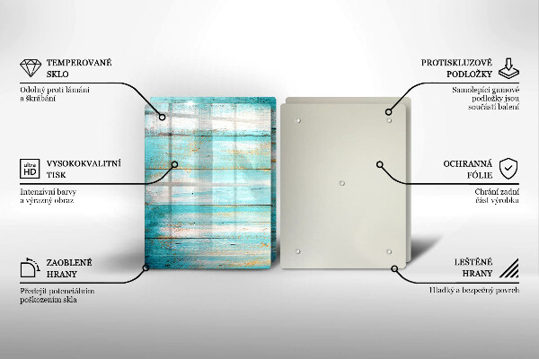 Protection plaque induction Planches de bois vintage