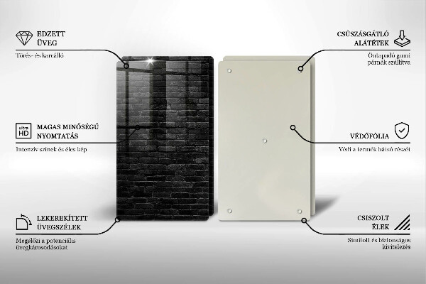 Protection plaque induction Mur de briques