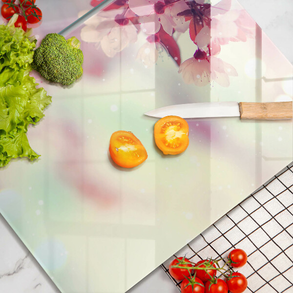 Protection plaque induction Fleurs de pommier nature